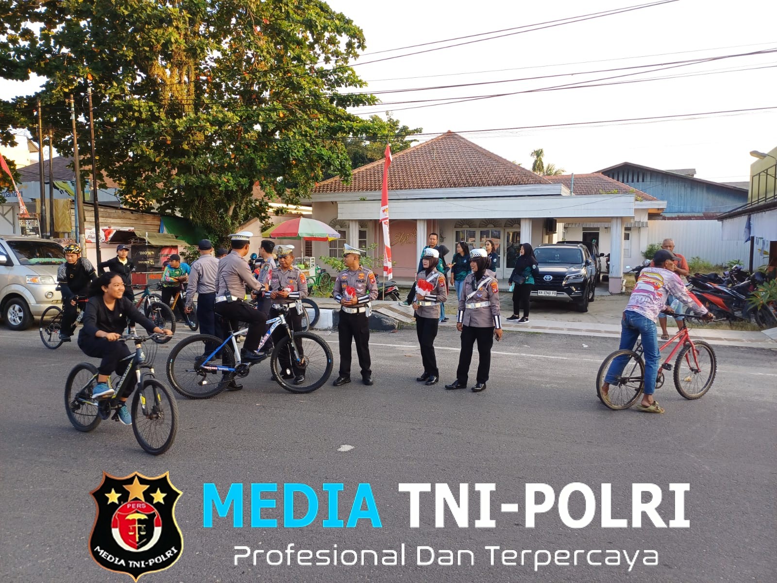 Satlantas Polres Kotim Laksanakan Giat Pengawalan, Pengaturan Dan Penjagaan Kegiatan Gowes Kemerdekaan 2025