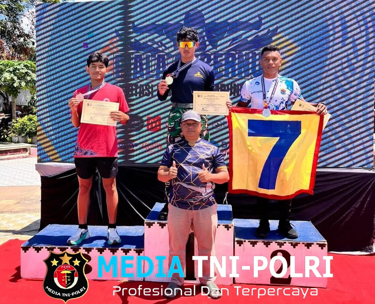 Prajurit Muda Yonif 7 Marinir Sabet Gelar Juara di Kejuaraan Piala Gubernur Invitasi Renang Lampung 2025