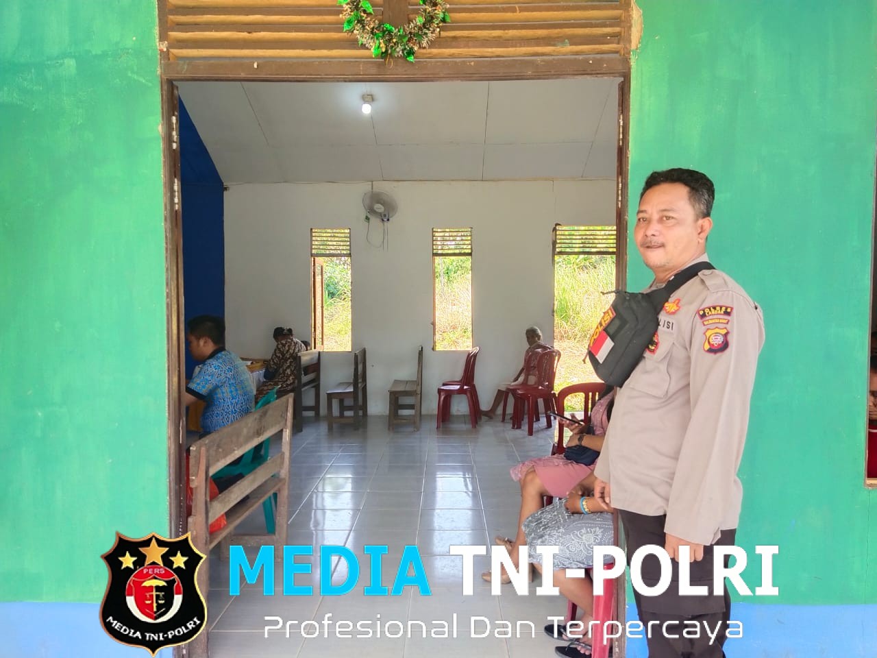 Ciptakan Rasa Aman, Polsek Meranti Amankan Ibadah di Gereja