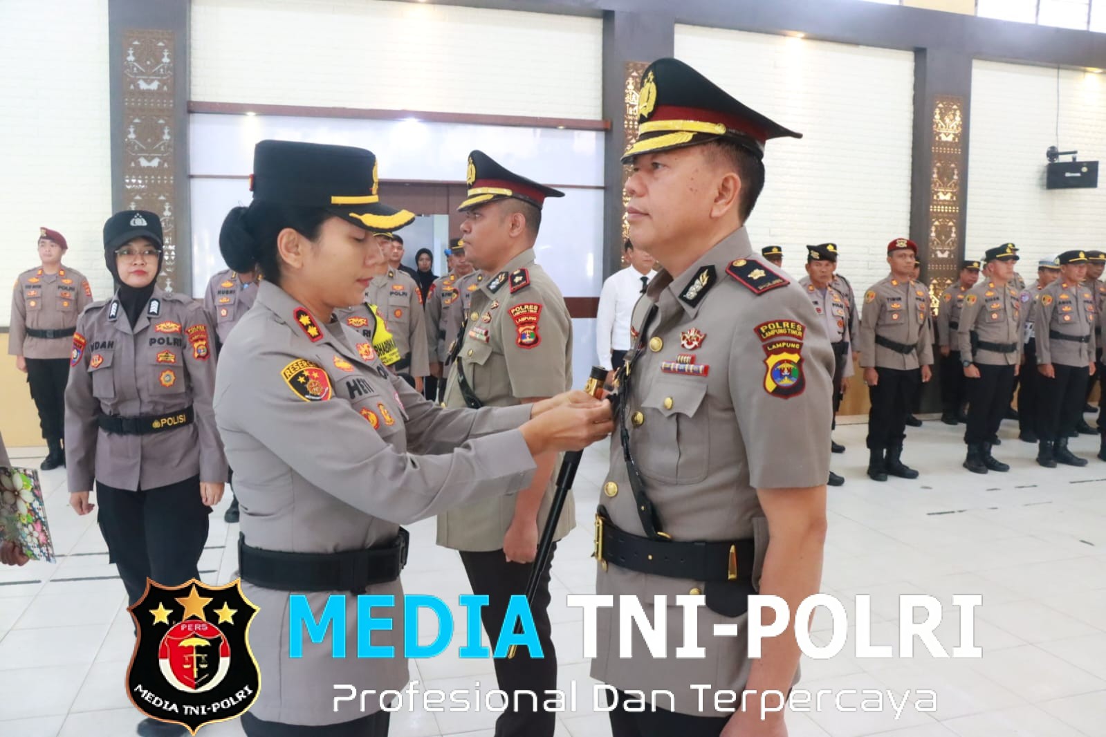 Kapolres Lampung Timur Pimpin Sertijab Wakapolres, Pejabat Utama dan Kapolsek Jajaran