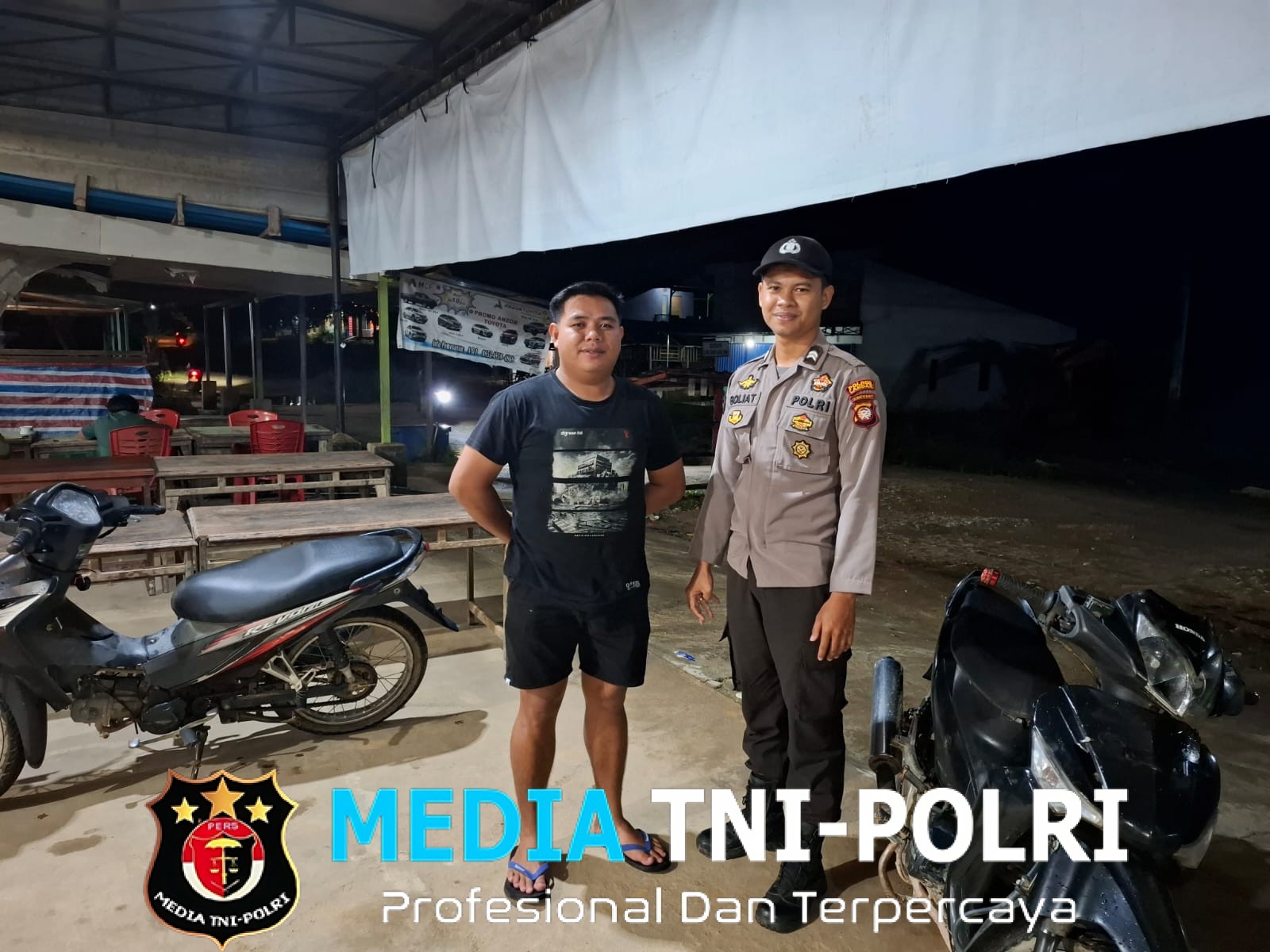 Tingkatkan Patroli Pada Malam Hari  Cegah Gangguan Kamtibmas Di Kuala Behe