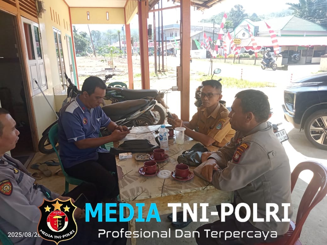 Giat Polmas Polsek Sengah Temila Perkuat Kolaborasi dengan Puskesmas Pahauman