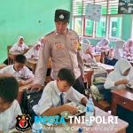 Bhabinkamtibmas Polsek Seputih Banyak Monitoring Pemberian Makan Bergizi Gratis di Sekolah-Sekolah