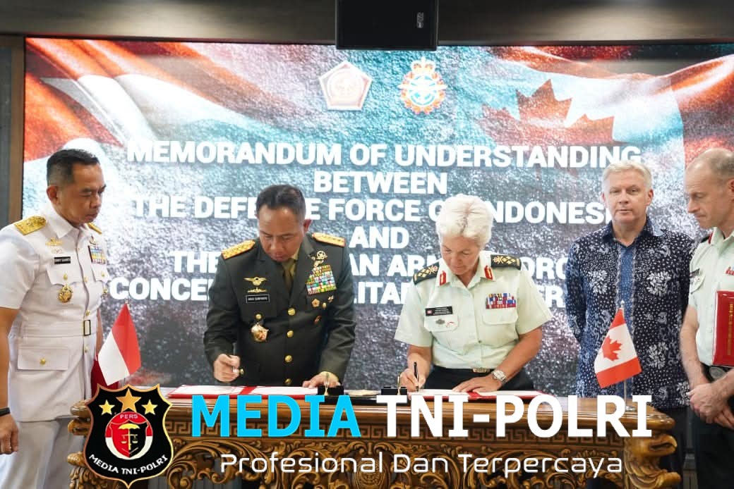 Pererat Hubungan Militer, TNI Dan CAF Tanda Tangani MoU