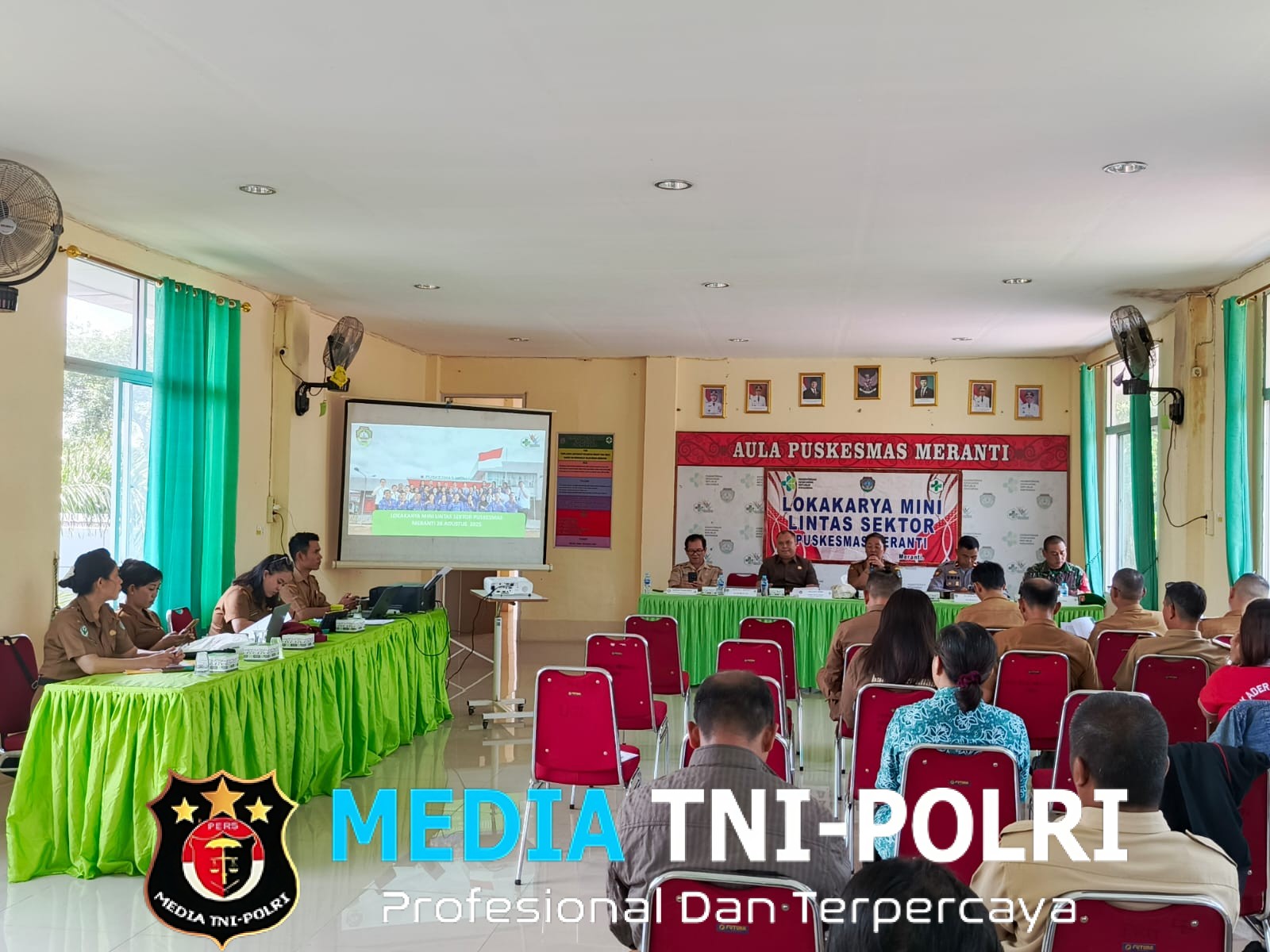 Kapolsek Meranti Hadiri Lokakarya Mini Lintas Sektoral Puskemas Meranti Tahun 2025