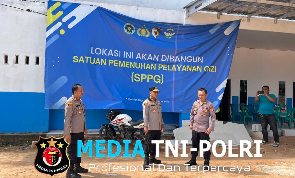 Kapolres Mesuji Melakukan Pengecekan Renovasi Gedung Dapur SPPG Terbesar di Lampung