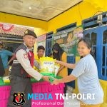 Polsek Jabung Gelar Gerakan Pangan Murah di Balai Desa Sambirejo