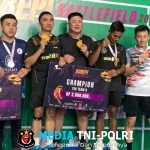 Prajurit Yonif 3 Marinir Raih Medali Emas Pada Dorepi Battlefield Badminton Tournament Tahun 2025