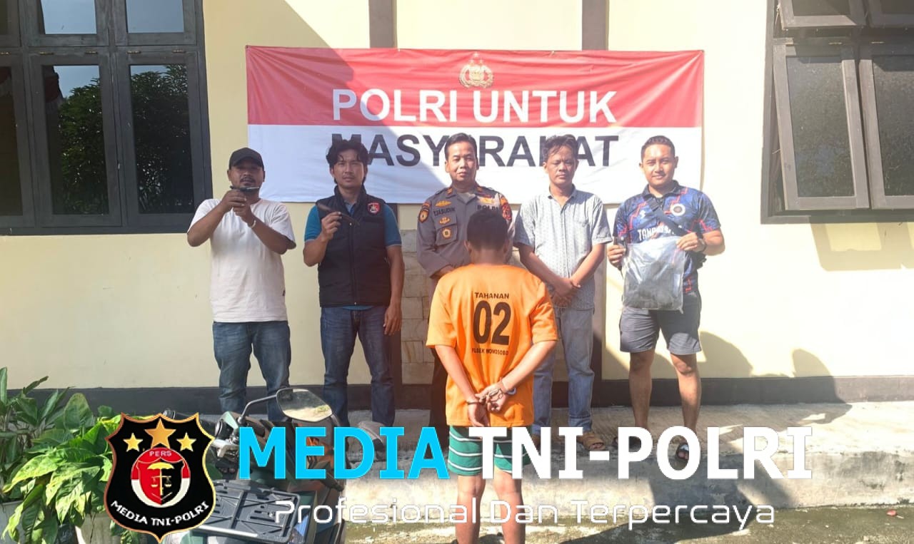 Polsek Wonosobo Bersama Warga Tangkap Pelaku Curanmor Bersenjata Tajam