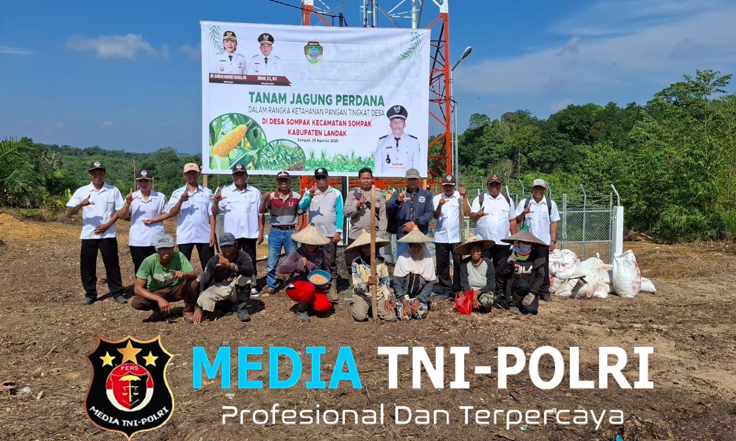 Dukung Ketahanan Pangan , Kasubsektor Sompak Menghadiri Kegiatan Penanaman Jagung