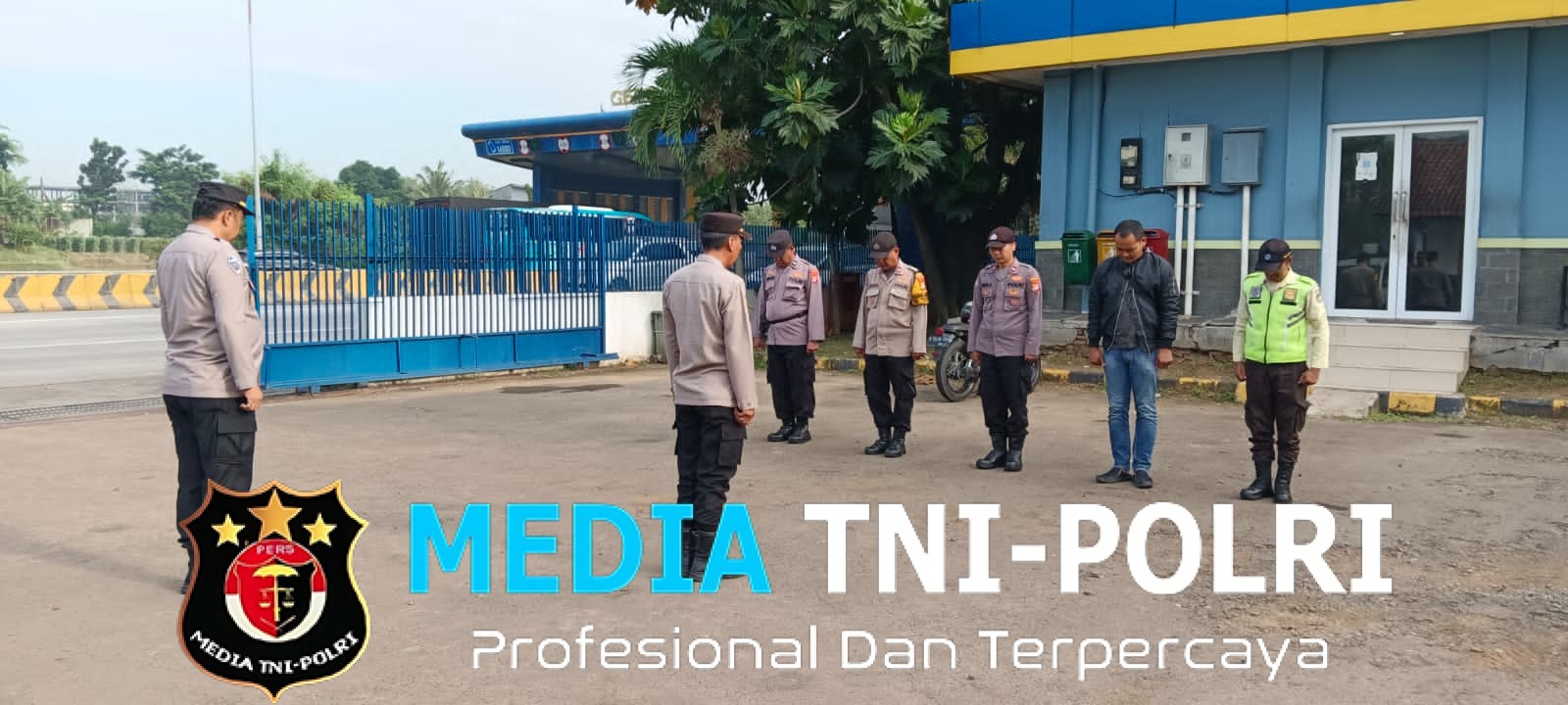 Pengamanan Ketat Polsek Cibarusah untuk Massa Serikat Pekerja