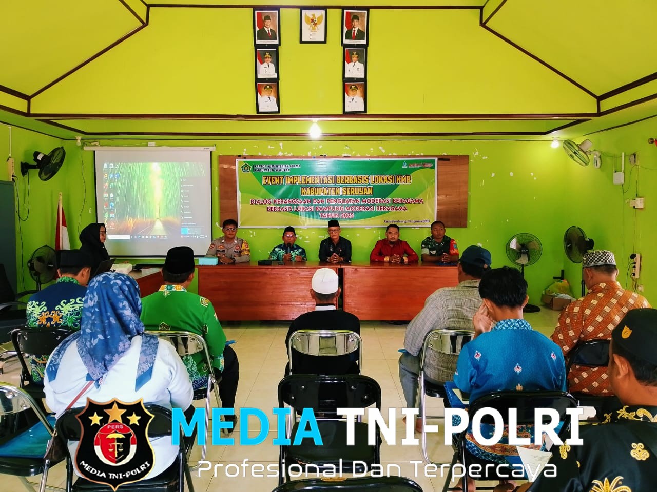 Babinsa Koramil 1015-09/Seruyan Hilir Hadiri Dialog Kebangsaan dan Kampung Moderasi