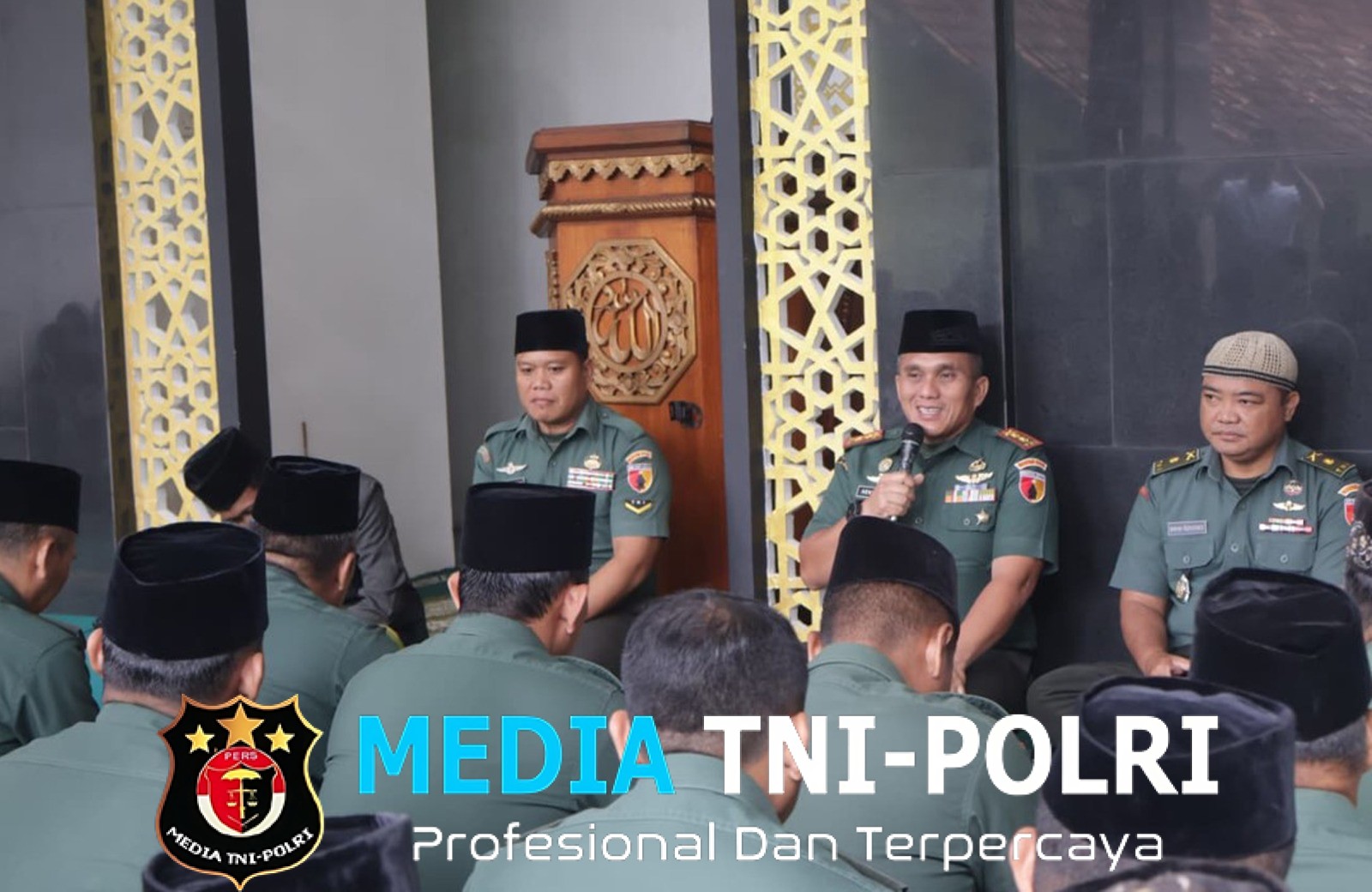 Pengajian Rutin Kodim 0808/Blitar Perkuat Iman, Taqwa Dan Kebersamaan Prajurit