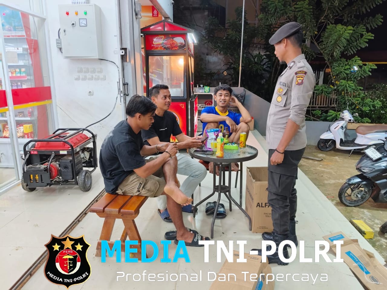 Anak Muda Diingatkan, Polisi Gelar Patroli Malam di Tempat Nongkrong