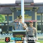 Kapolres Tulang Bawang Barat Pimpin Upacara Sertijab Kasatresnarkoba, Pelantikan Kasihumas dan Kasikum Serta Wisuda Purna Bhakti