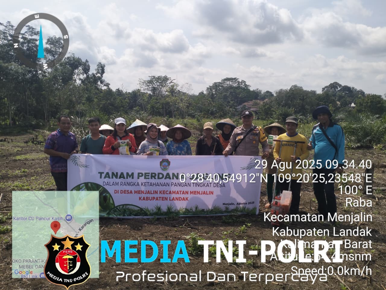 Polsek Menjalin Launching Program Penanaman Jagung Serentak 1 Desa 1 Hektar