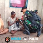Pos Fayit Satgas Yonif 123/Rajawali Laksanakan Pelayanan Kesehatan Door to Door Untuk Warga Kampung Basim