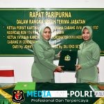 Ketua Persit KCK Cabang XVIII Kodim 1707/Merauke Diserahterimakan