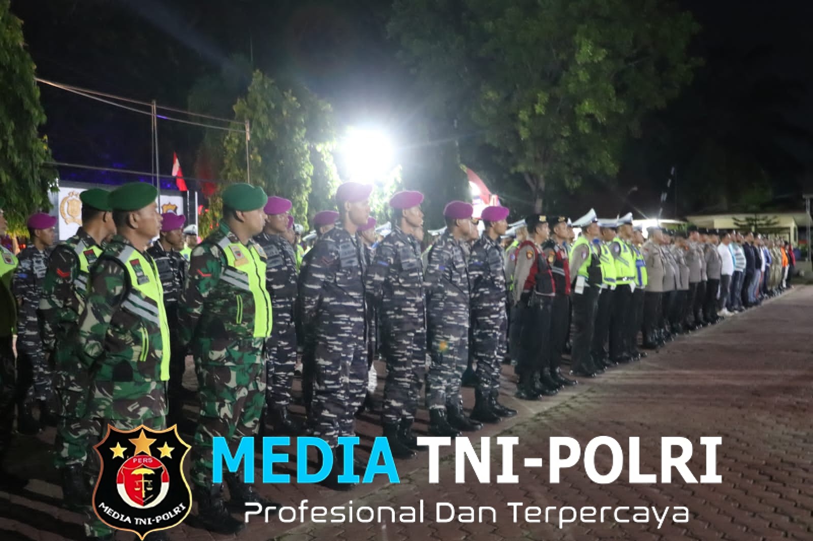 Polres Langkat Gelar Patroli Skala Besar Bersama TNI serta Pemkab Langkat untuk Jaga Keamanan Wilayah