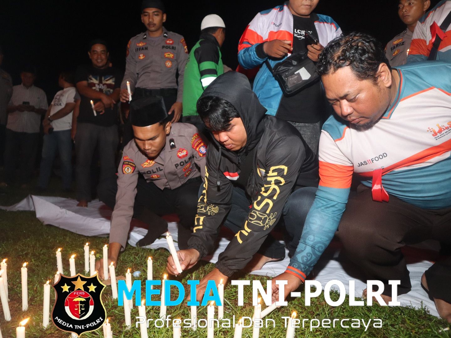 ‎Bentuk Rasa Duka , Polres kotim Hadiri Doa Bersama   ‎