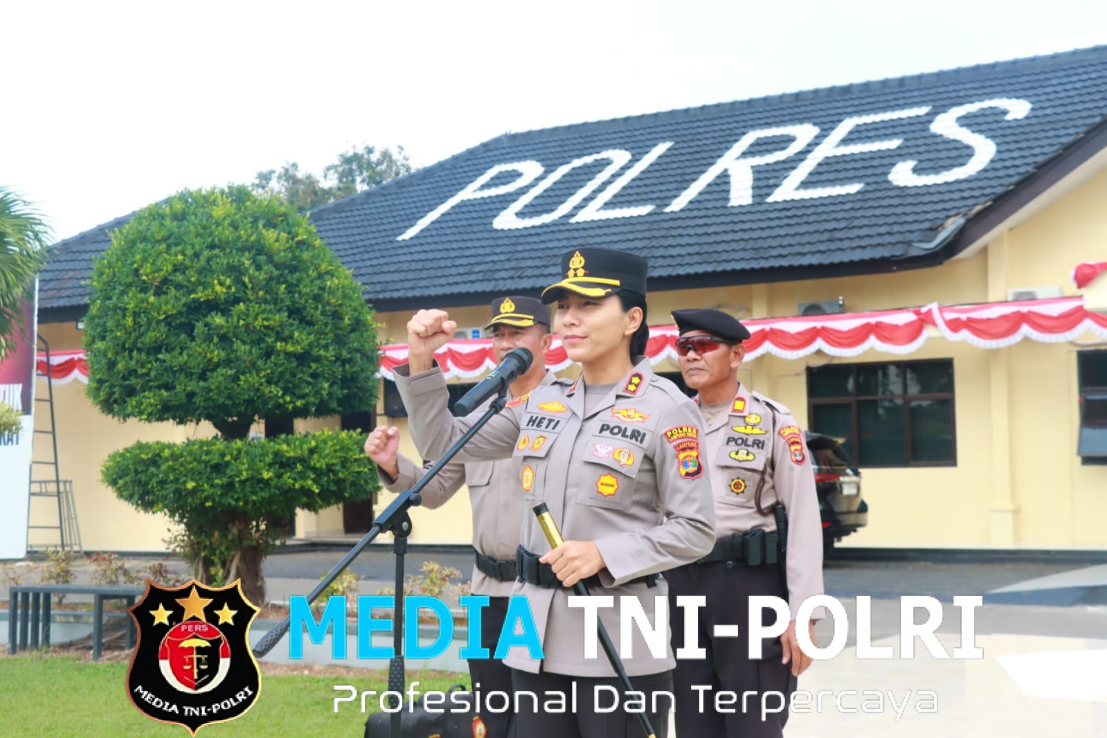 Latihan Dalmas, Polres Lampung Timur Tingkatkan Kesiapsiagaan Gangguan Kamtibmas