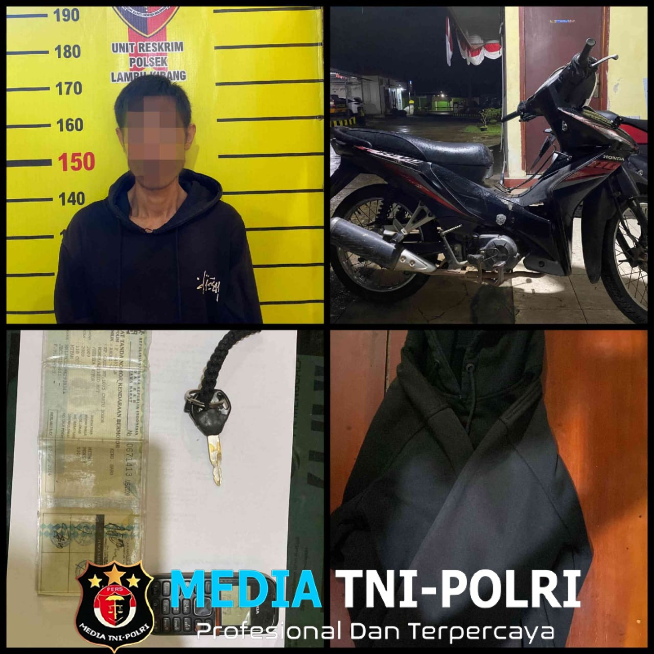 Polsek Lambu Kibang Berhasil Ungkap Kasus Dugaan Tindak Pidana Pencurian