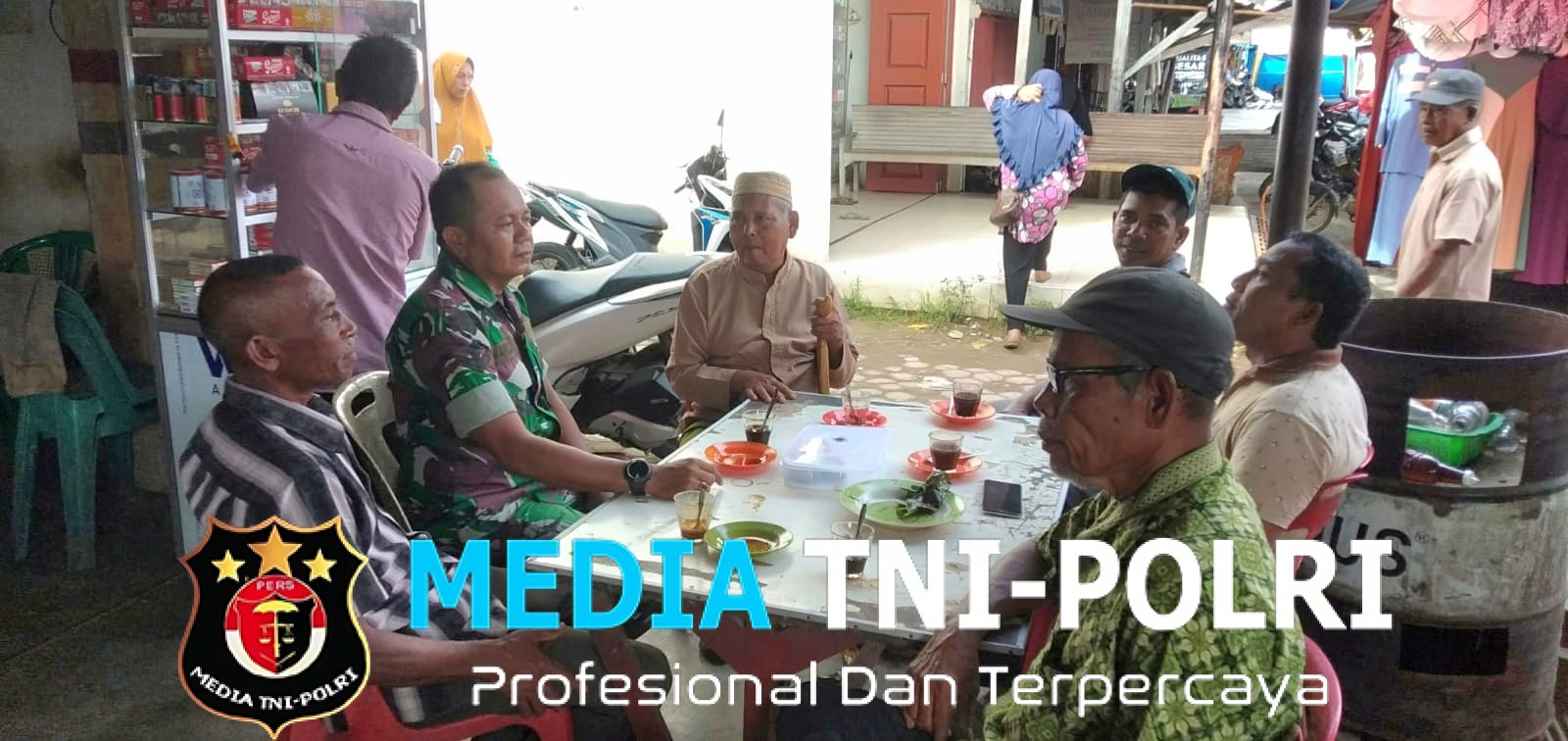 Ngopi Bareng, Babinsa Perkuat Silaturahmi dengan Masyarakat