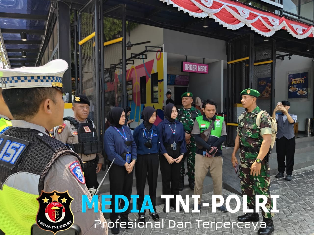 Kodim Sragen Patroli Simpatik, Sampaikan Pesan Damai