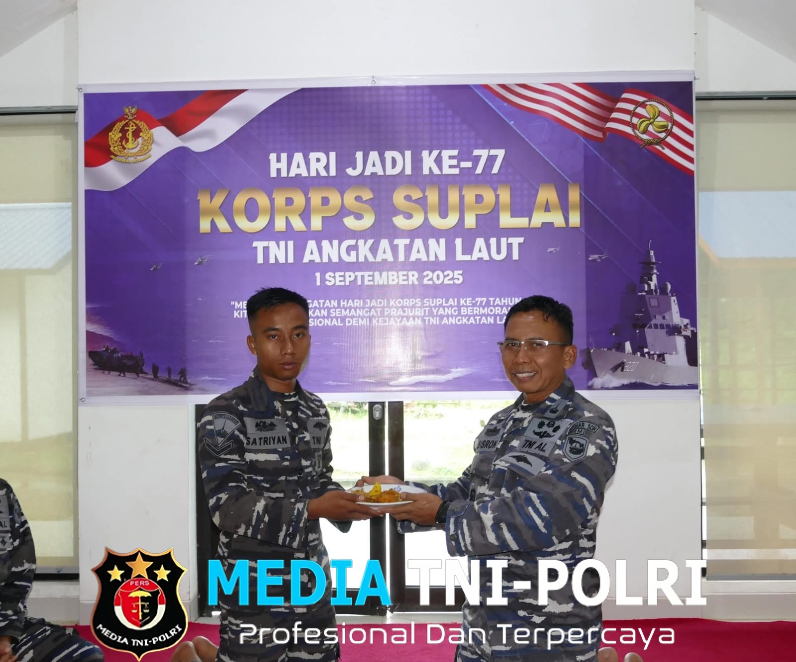 Lanmar Sorong Gelar Syukuran HUT ke-77 Korps Suplai di Lobby Mako Lanmar Sorong