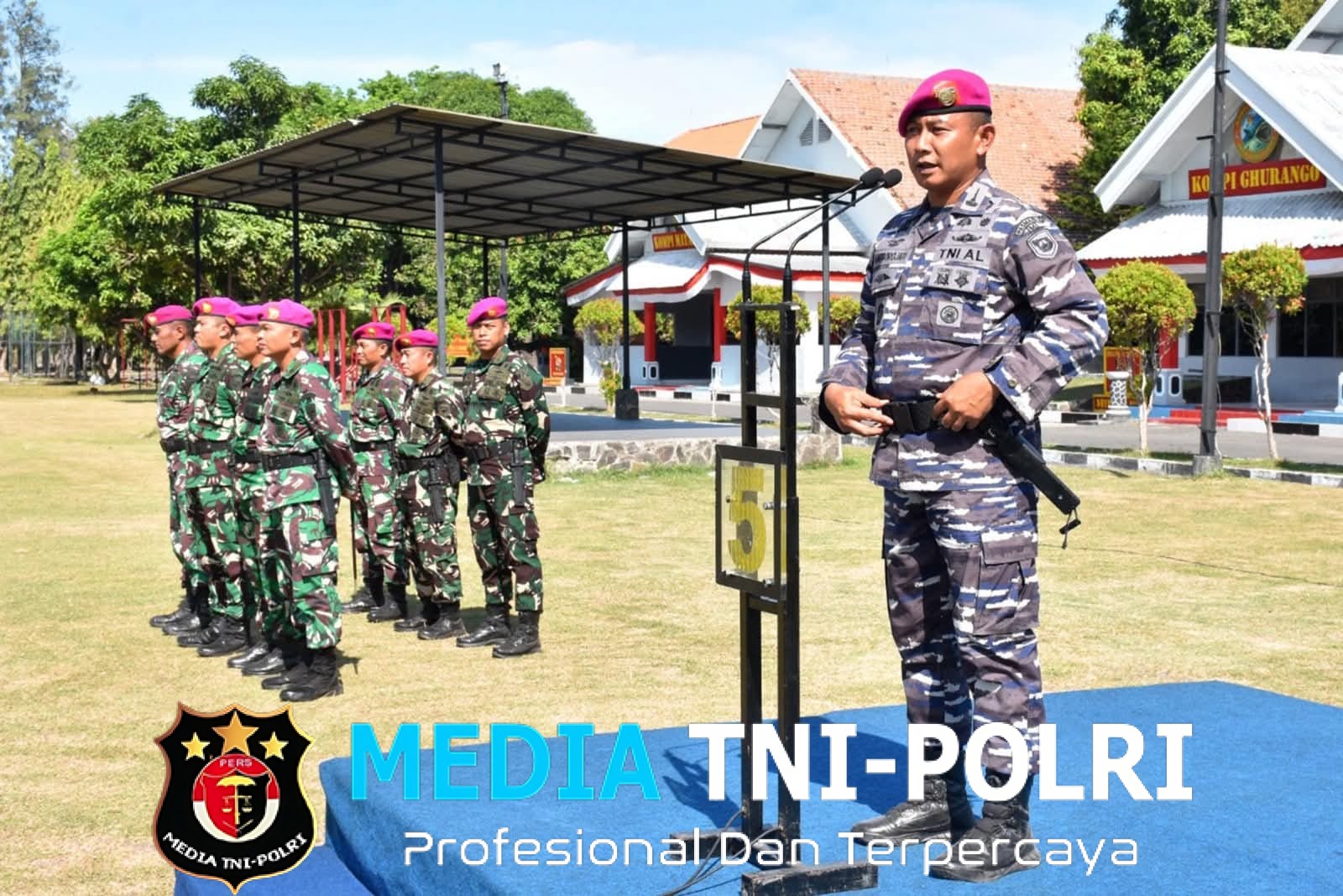 Komandan Beserta Prajurit Brigif 2 Marinir Ikuti Apel Gelar Kesiapan Personel dan Material