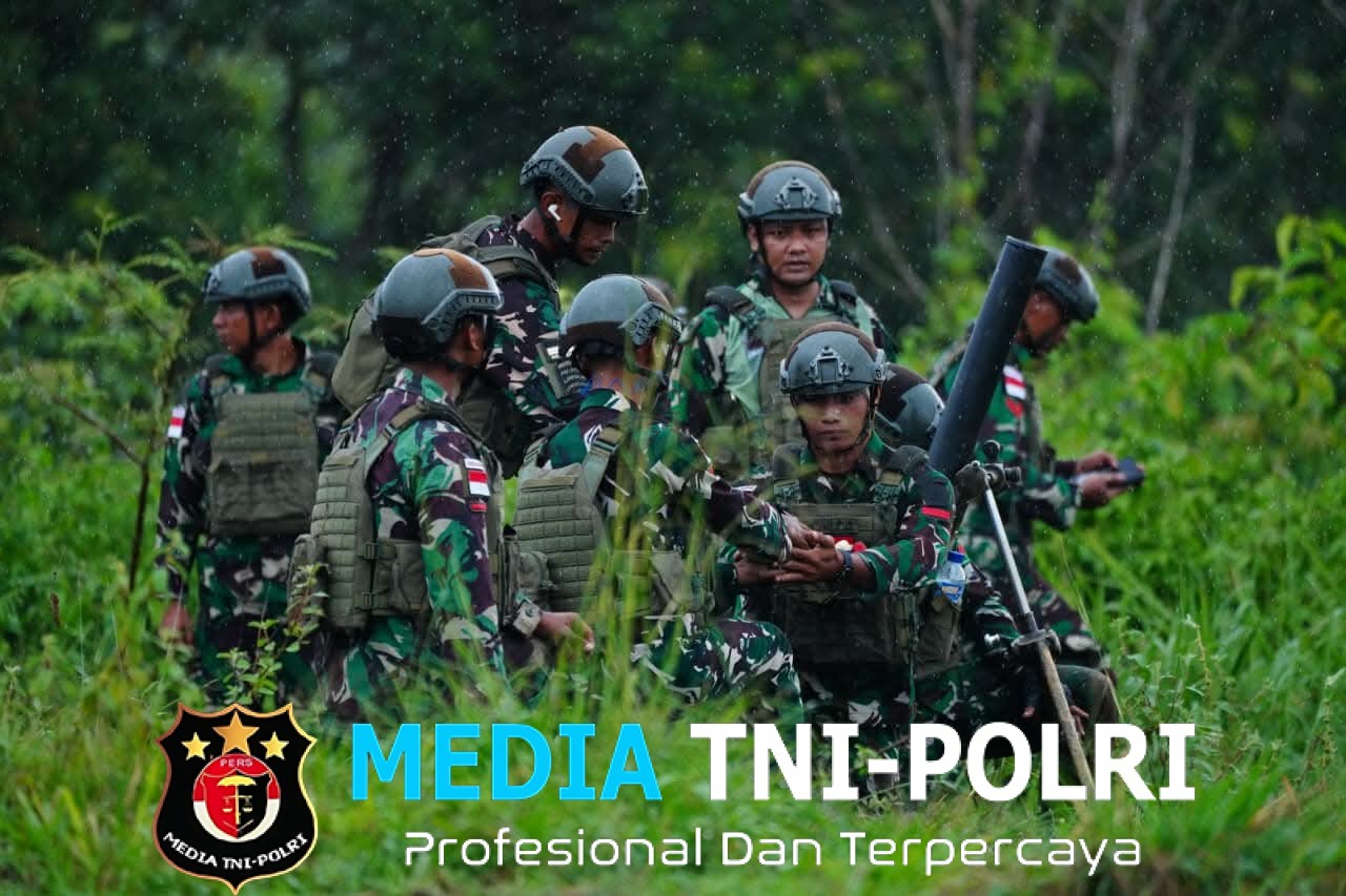 TNI Laksanakan Latihan Tembak Mortir 60 LR BB Jelang LFX Super Garuda Shield 2025
