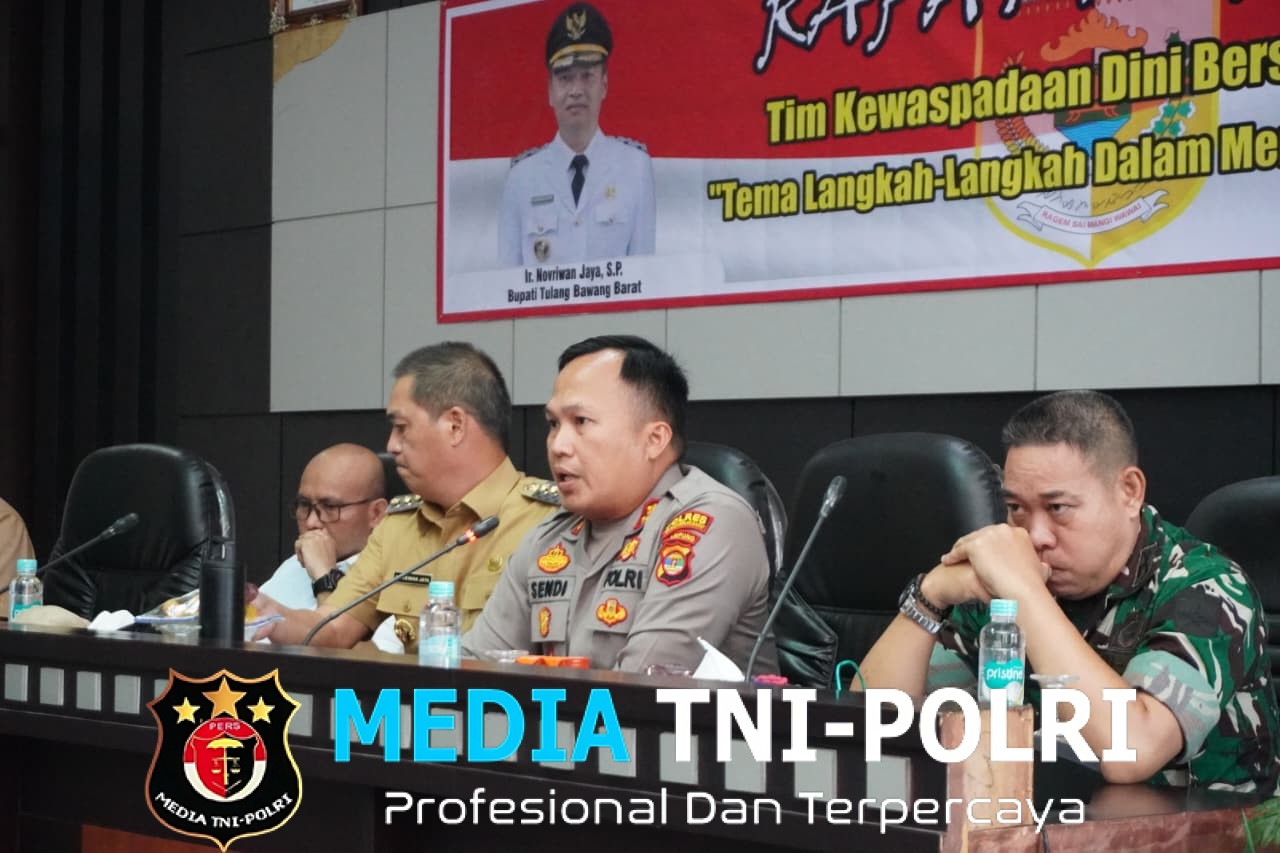 Kapolres Tulang bawang Barat Hadiri Rakor Kewaspadaan Dini Bersama Forkopimda