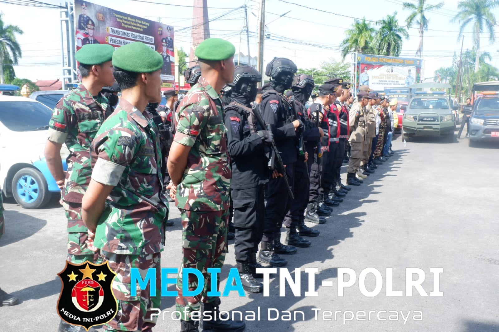 Polres Kotim Gelar Apel Patroli Sekala Besar Jamin Rasa Aman Masyarakat