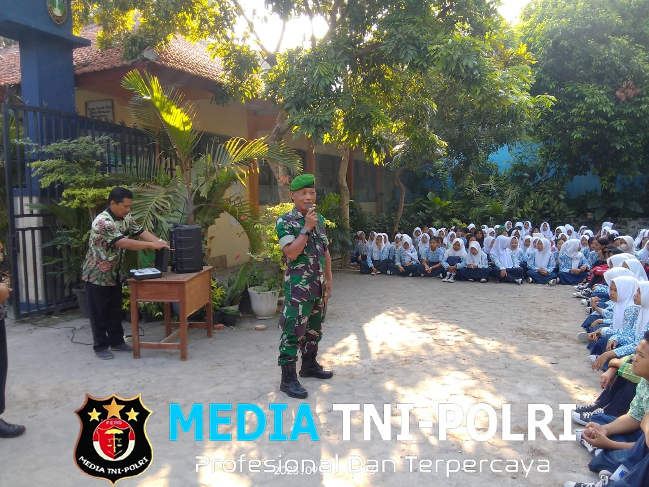 Bati Batuud Koramil 03/Serengan Gencar Himbau Siswa Tidak Mudah Terprovokasi