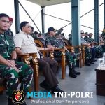 Panglima TNI Dampingi Menhan RI Tinjau Latihan Puncak Super Garuda Shield di Baturaja
