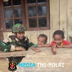 Silaturahmi Prajurit Pos 751/VJS, Hangatkan suasana Dusun 2 Kampung di Bulangkop