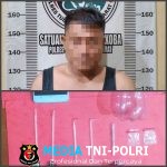 Satresnarkoba Polres Tulang Bawang Barat Amankan Seorang Pria Diduga Gunakan Narkoba Jenis Sabu