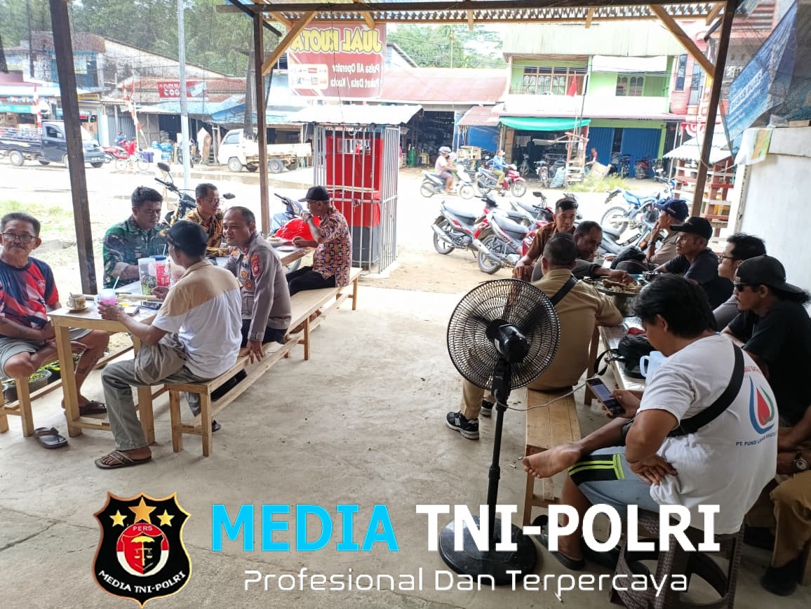 Gelar ‘Ngopi Bareng’, Kapolsek Menjalin dan Tokoh Lintas Sektoral Komit Jaga Kondusivitas