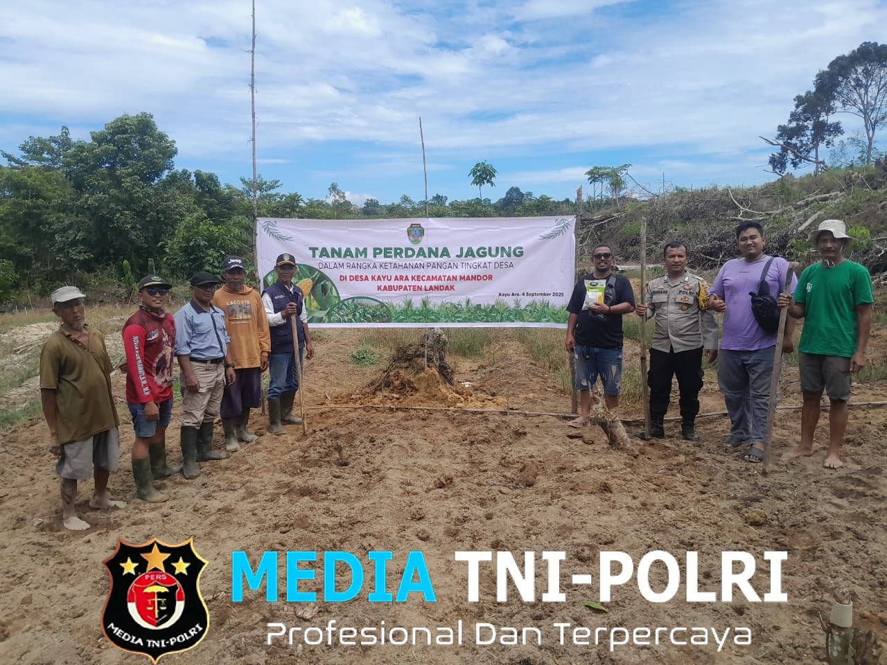 Penanaman Jagung Serentak 1 Desa 1 Hektar Digelar di Desa Kayuara, Wujud Dukung Program Ketahanan Pangan Nasional