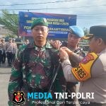 Kodim 1015/Sampit Bersama Polres Kotawaringin Timur Siap Amankan Wilayah dalam Apel Operasi Aman Nusa Telabang 1