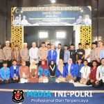 Polres Lampung Utara Bersama PMII Gelar Peringatan Maulid Nabi dan Pengajian Istighosah di Masjid Al-Fachri