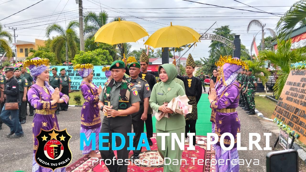 Meriah dan Penuh Kehangatan, Letkol Inf Yakhya Wisnu Arianto Resmi Disambut Sebagai Dandim 0420/Sarko