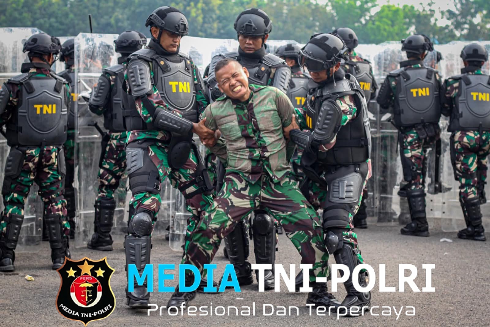 Siap Antisipasi Bangsitnas, Prajurit Yonif 3 Marinir Siagakan Penanggulangan Huru Hara