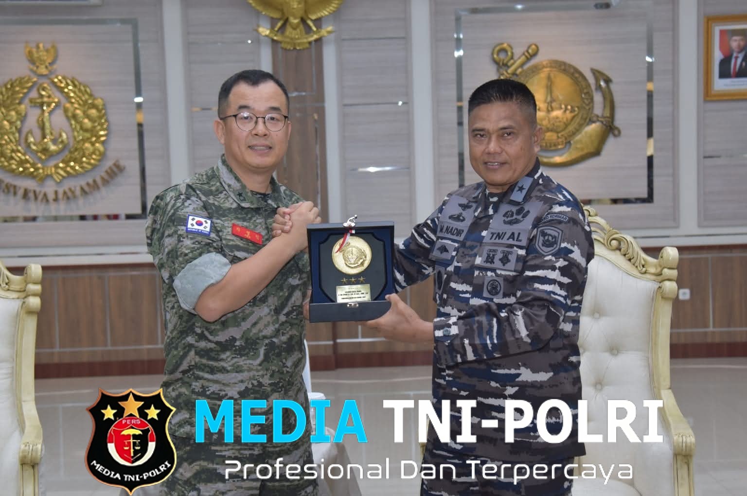 Kaskormar Menerima Courtesy Call Brigadir Jenderal Cha Young-Min