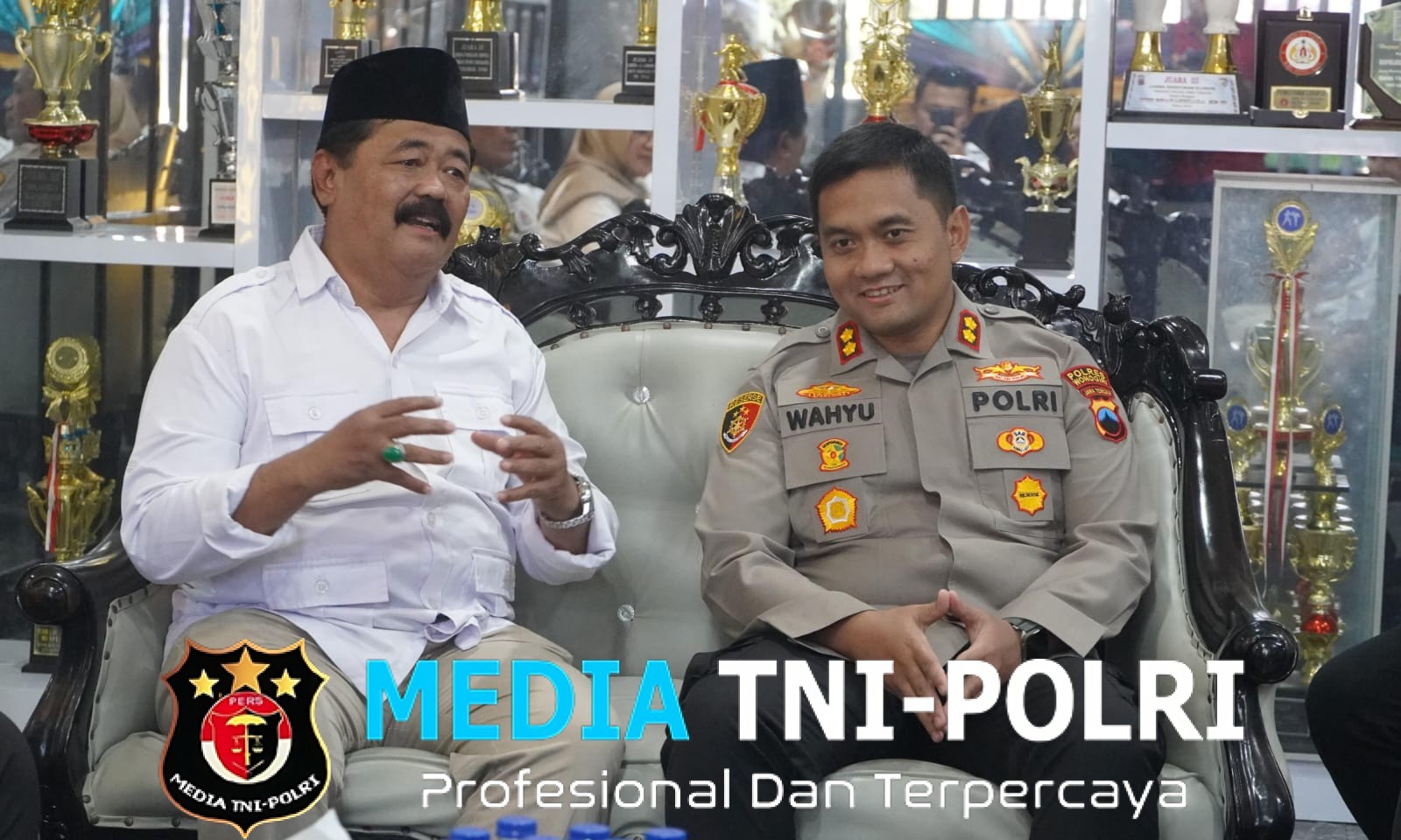 Silaturahmi Ketua Gerindra Wonogiri dan Kapolres, Bahas Sinergi Jaga Kamtibmas