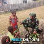 TNI & Warga Bersatu, Bendera Berkibar di Wanbakon