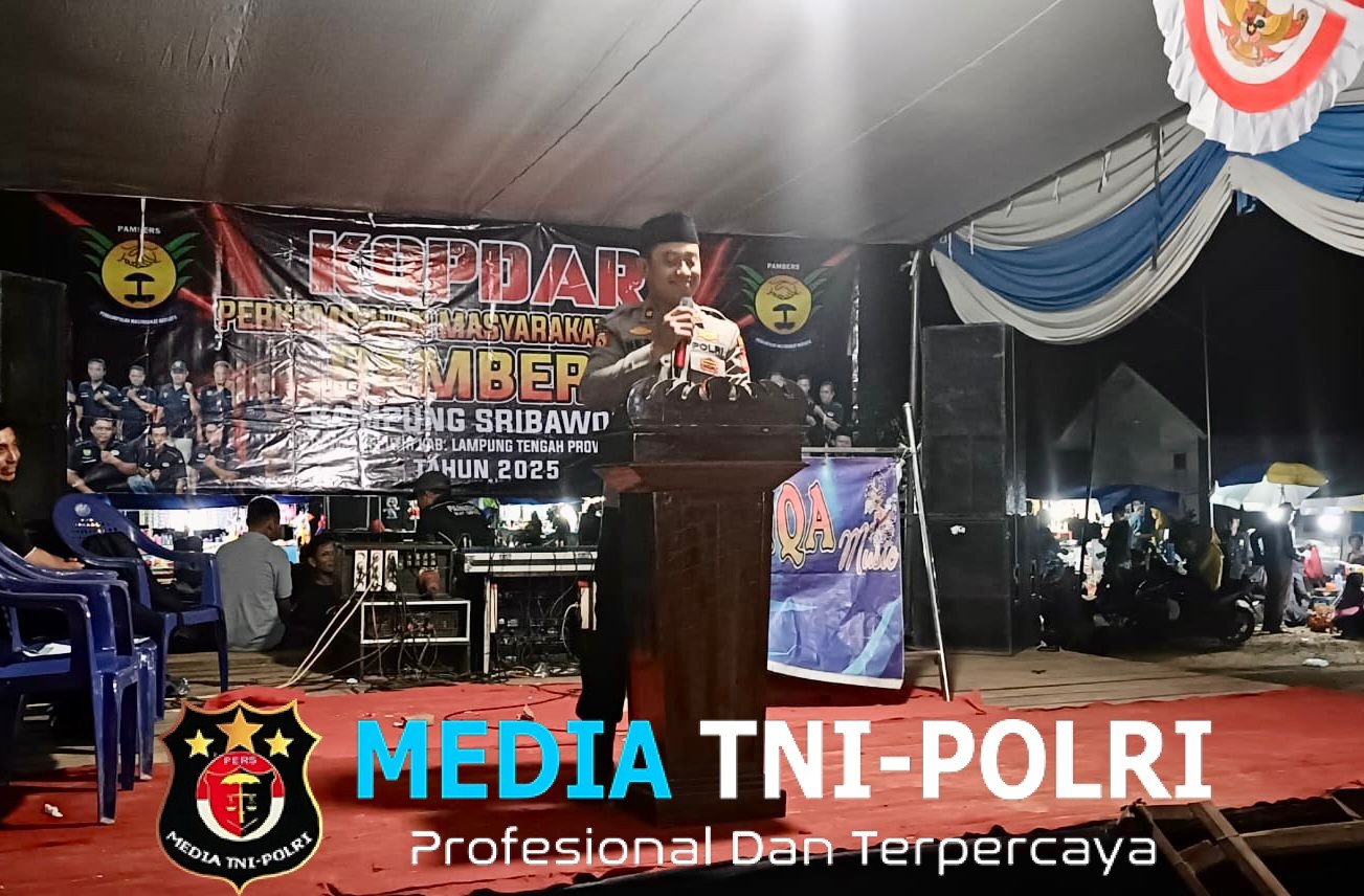 Hadiri Kopdar Pambers, Wakapolres Ajak Pambers Jadi Mitra Strategis Jaga Kamtibmas di Lampung Tengah