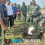 Hijaukan Lingkungan, Koramil Nogosari Tanam Pohon Buah di Potronayan
