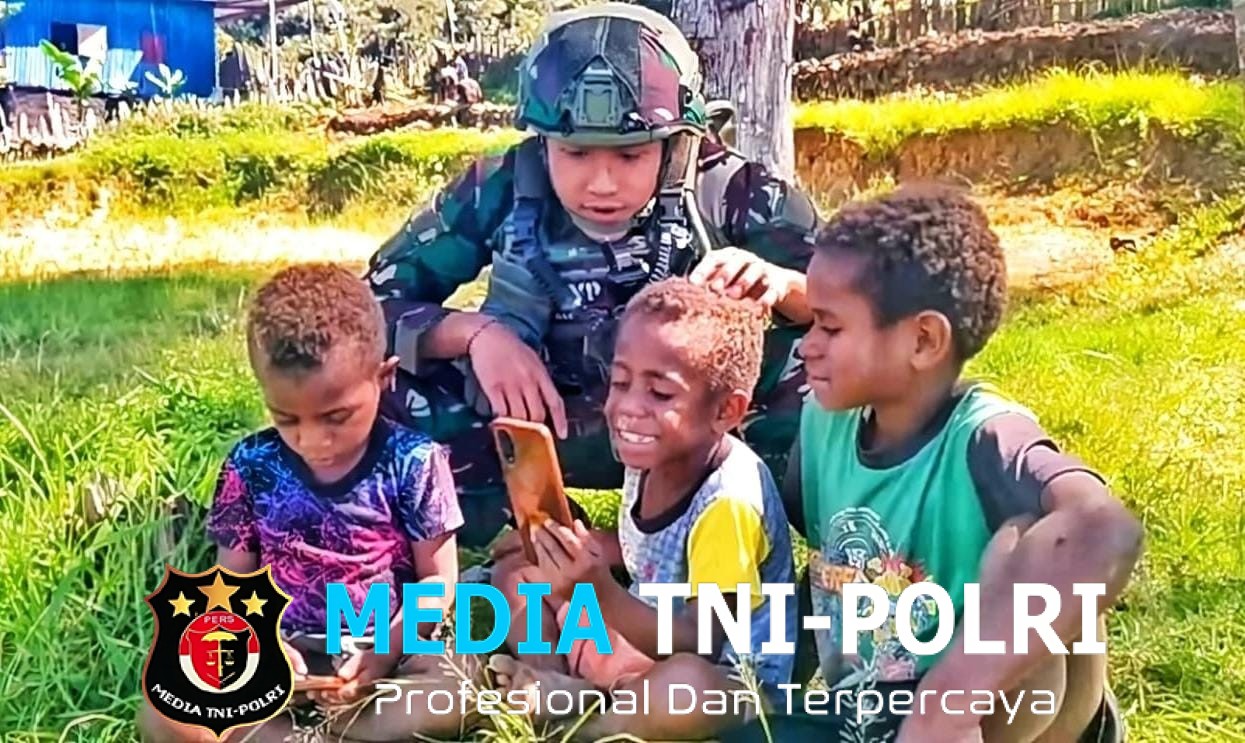 Kisah Kasih Anak Papua, Satgas Yonif 521/DY Berbagi Kasih di Distrik Bolakme