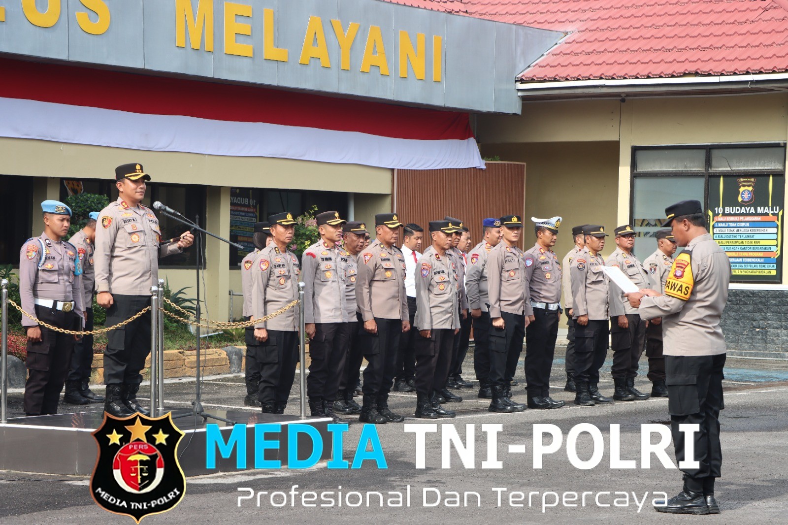 Kapolres Kotim Pimpin Apel Pagi, Berikan Arahan kepada Anggota